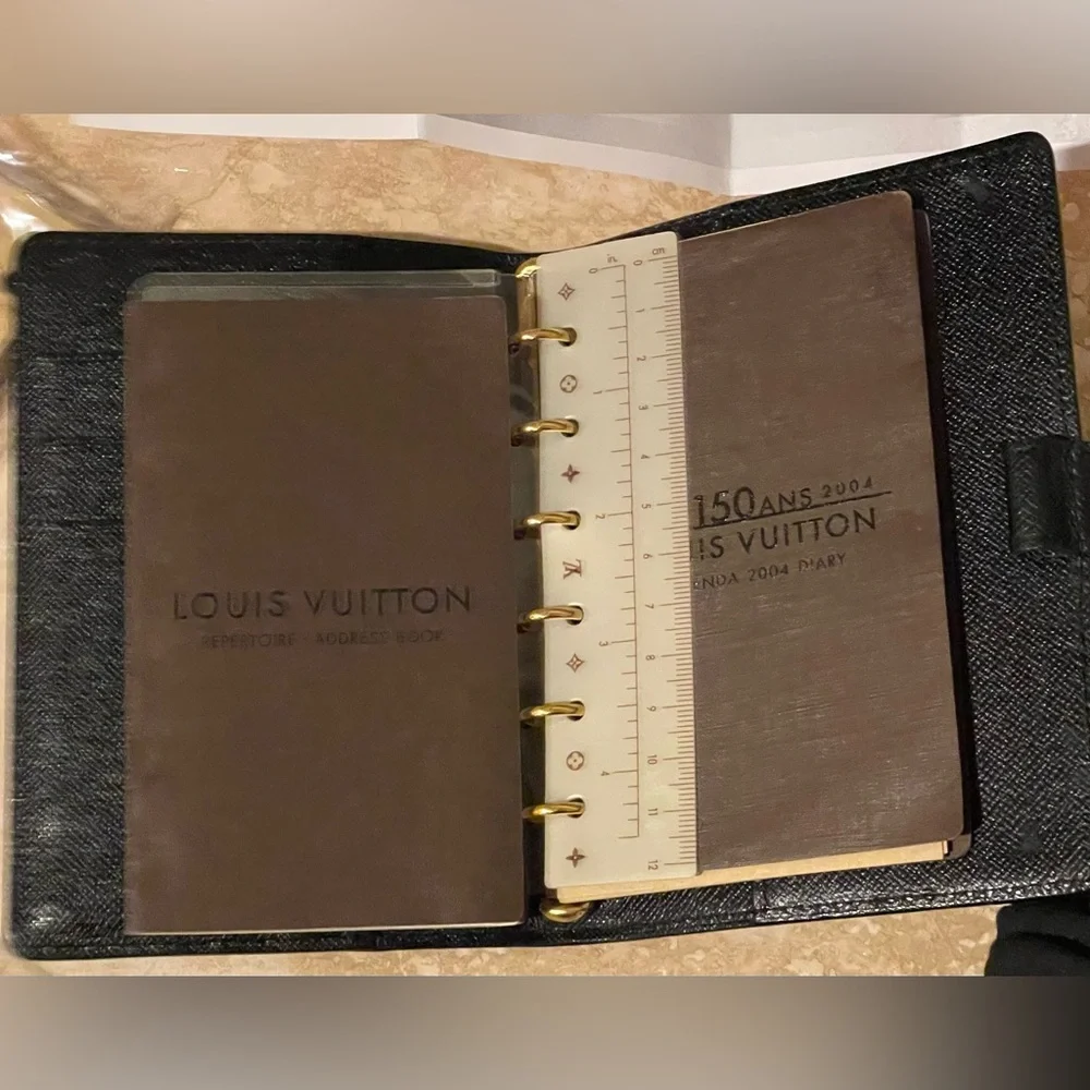 Louis Vuitton Black Epi Leather Travel Agenda EUC COA Full Set - Picture 13 of 15